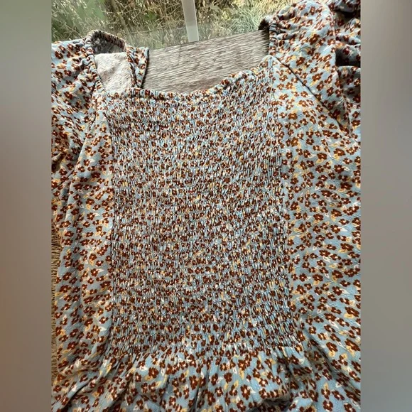 Idyllwind Beth Ditsy Print Puff Sleeve Midi Dress Size S Western Cowgirl Floral - Picture 9 of 11